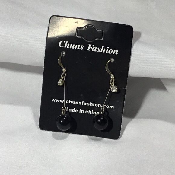 Single Bead Dangle Earrings (UC3) - Picture 1 of 5